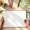 Šablona pro doodle pro dospělé Mandaly Pravítko s otvory, Kružítko pro tečkování, Šablony pro řemesla Začátečníci Úhloměr Rovné tečkování