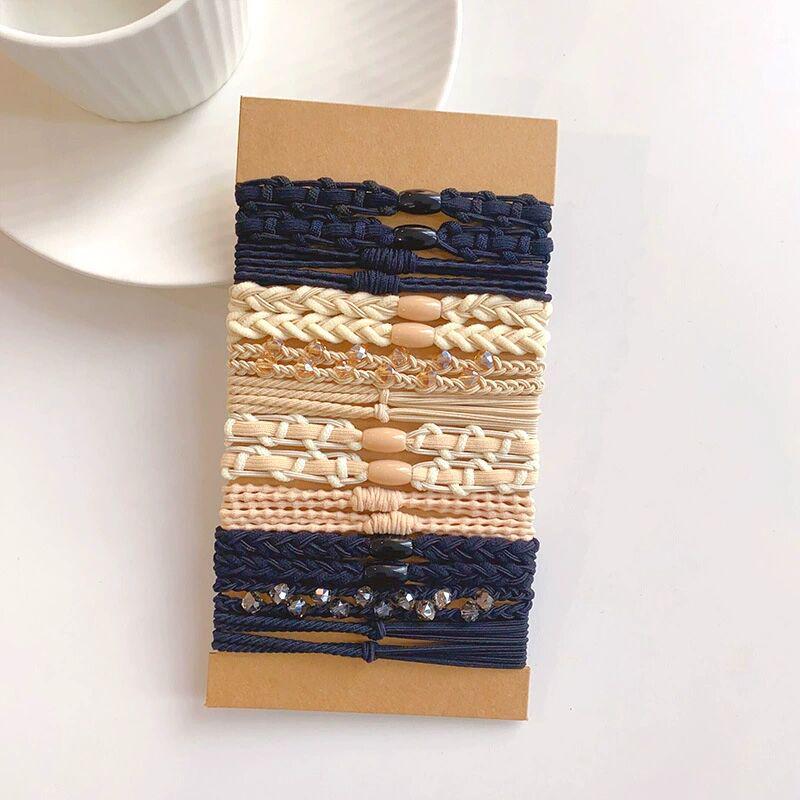 Elegant Elastic Headband & Ponytail Hair Tie Bracelet Set