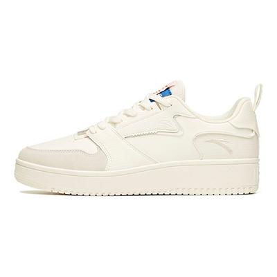 Thick Sole Trendy Low Top Skate Shoes Men Sneakers Ivory-White 912118018-1