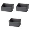 Set of 3 Black Tea Bag Boxes [8.2 X 8.2 X 3.5 Cm]  Western-style Tableware, Ceramic, Made In Japan, Setomonohonpo