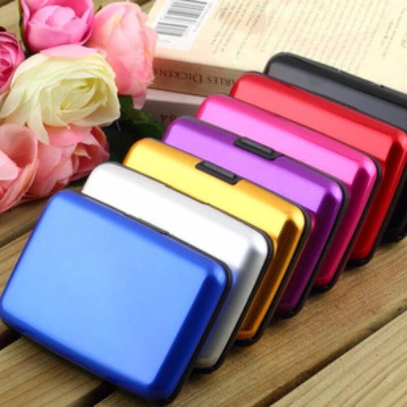 Card Bag Wallet Aluminum Alloy Credit Card Bag Aluminum Shell Commercial Wallet Anti Magnetic Business Card Bags