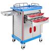 Medical Cart 110 kg Max Load Medical Trolley Cart with Cabinet, for Hospital, Clinic, Laboratory, Stable Support, with 2 Drawers, Silent Rolling