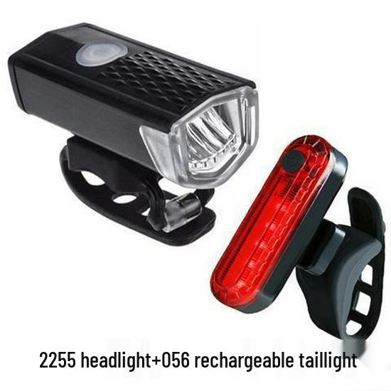 USB Rechargeable Bicycle Light Set: Super Bright Front and Rear Lights for Night Riding and Outdoor Cycling.