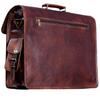 Men's Soft Leather Vintage Laptop Messenger Handmade Briefcase Bag Satchel