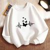 Retro Heart & Butterfly Pullover Hoodie for Kids - Boys & Girls Autumn/Spring Casual Sportswear