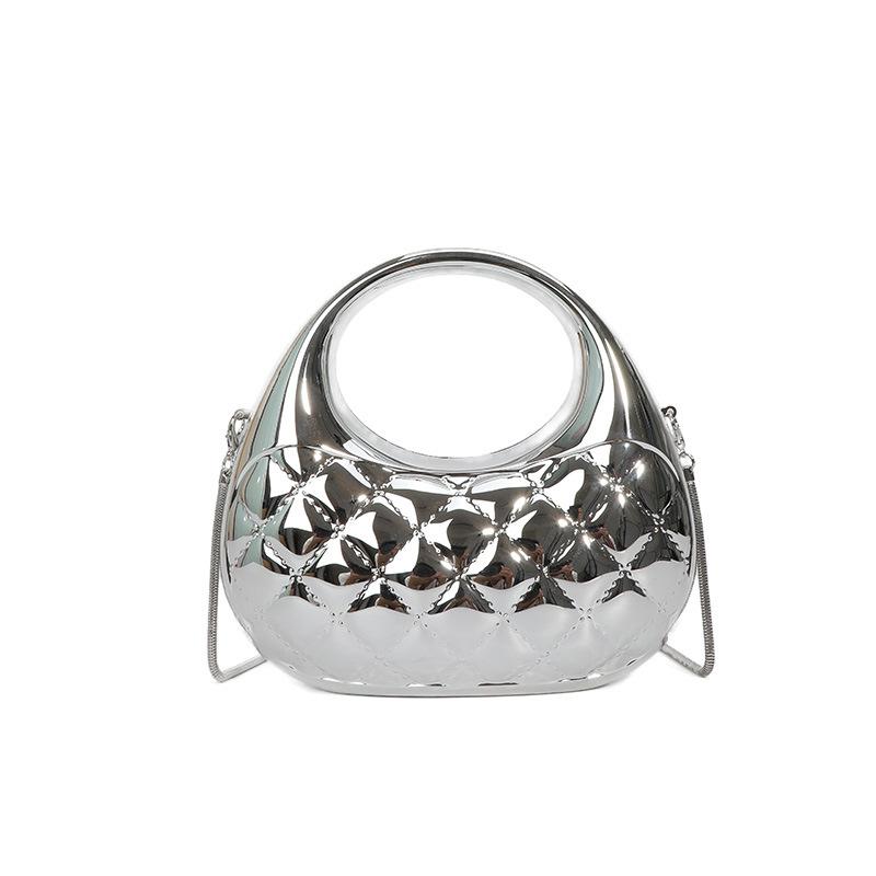 Candy color cloud acrylic bag women's 2025 new European and American fashion rhombic and versatile chain dinner bag