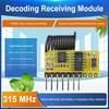 315Mhz/433Mhz Superheterodyne Wireless Receiver Module 1527 Learning Code Decoder Module Superheterodyne RF Receiver Module