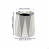 Modern Decorative Garbage Bin Nordic Design Double Layer Trash Can Large Capacity Geometric