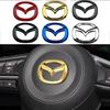 Car Steering Wheel Center Emblem Stickers Accessories For 3 Alexa CX4 CX5 CX8 2 3 6 DJ BL BM GJ CX-5 CX5 CX-3 CX3 CX9 CX7