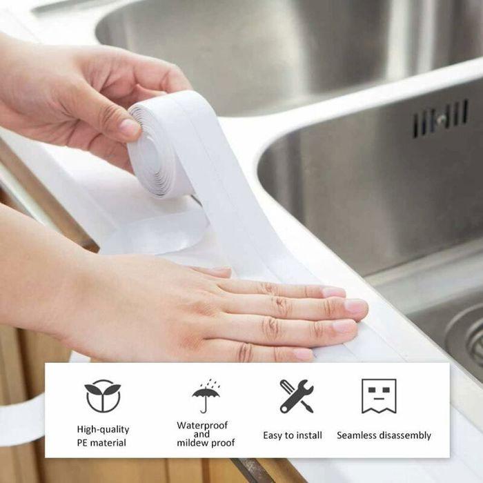 Sealing Strip - Silicone - Waterproof - Mold Resistant - 3.8 Cm X 3.2 M