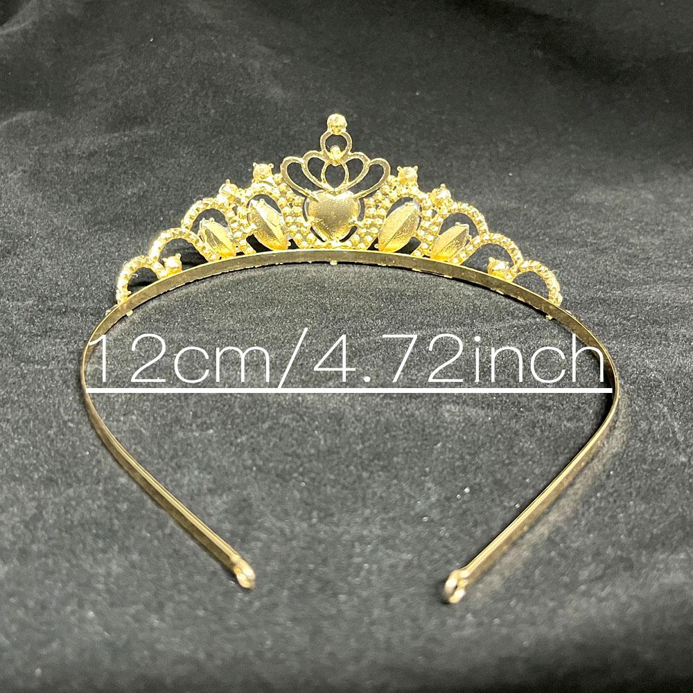 1pc Elegant Princess Bride Crystal Crown Rhinestone Wedding Tiara for Prom Special Events Children's Hair Zircon Accessories