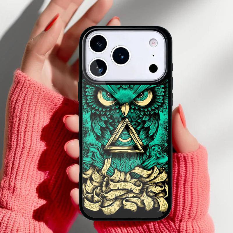 Bird Owl Nature Predator Phone Case for iPhone 17 16 15 14 13 Pro Max Back Cover for 12 11 Pro Coque