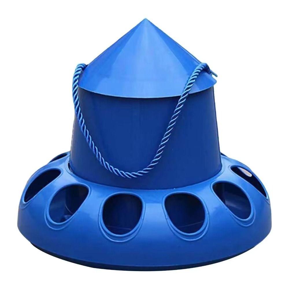 1Pcs 11 Holes Chicken Automatic Feeder Plastic Bird Feeding Bucket  for Chicken Pigeon Budgies