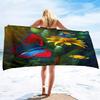 Blue Butterfly Beach Towels Oversized Soft Beach Blanket Absorbent Quick Dry Bath Towels Pool Towels Travel Beach Towel for Kids