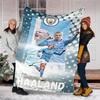 1pc Haaland13 Theme Blanket - Digital Print, Polyester, Cozy for All Seasons, Perfect for Outdoor, and Travel