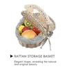 Basket Wicker Camping Picnic Basket and Wooden Wicker Picnic Basket