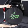 Spacious Inner Space EV Charging Cable Storage Bag Car Charging Cable Organizer Bag  Outdoor Use