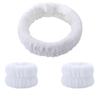 Plush Flannel Absorbent Wristbands & Splash-Proof Headband Set