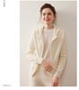 Women's Thickened Double Zipper Cashmere Cardigan - Solid Color, Loose Fit, Slimming Knit Hoodie for Autumn and Winter.