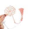 Sunflower Pattern Hollow Tassel Book Markers Leaf Chinese Style Bookmark  Book Marking