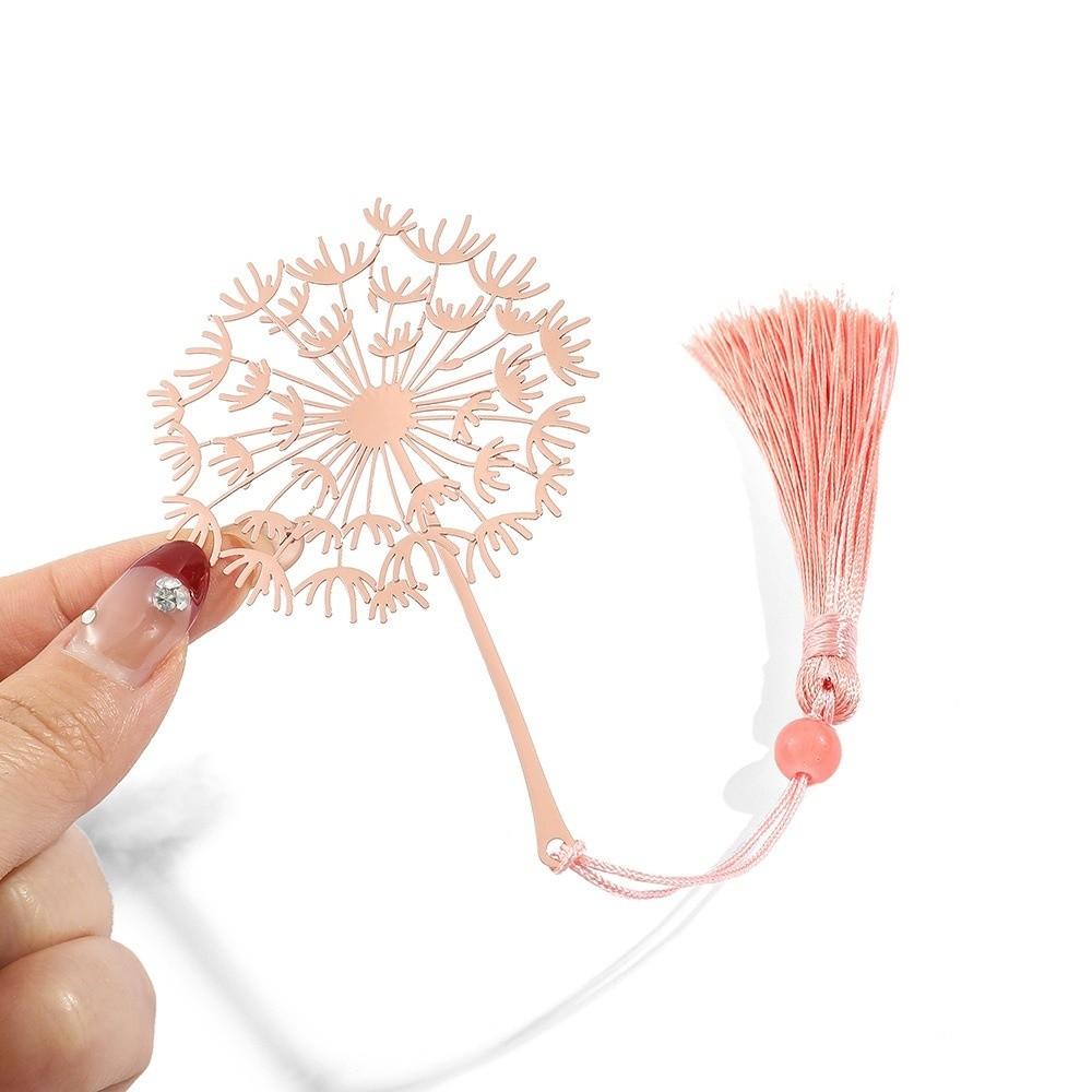 Sunflower Pattern Hollow Tassel Book Markers Leaf Chinese Style Bookmark  Book Marking