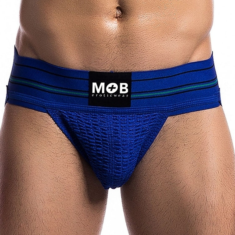 Jockstrap Wide Belt Wide Blue - MOB Eroticwear - JockStrap