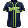 Men's and Women's Fashion Baseball Jerseys, Hip-hop Sports Buttons, Cardigan, Striped Letter Print Short-sleeved Top