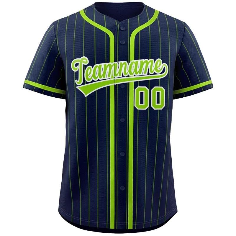 Men's and Women's Fashion Baseball Jerseys, Hip-hop Sports Buttons, Cardigan, Striped Letter Print Short-sleeved Top