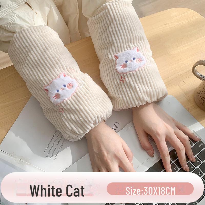 

2023 Милые вельветовые рукава с изображением котенка и кролика для домашнего офиса — осенне-зимний выпуск 30*18