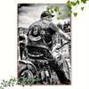 Retro Motorcycle Tin Sign Man Cave Garage Decor 20x30 Cm Metal Poster