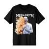 Rock Band Megadeth Tour Vic Rattlehead Graphics Katoenen Unisex Shirt Zomer Nieuw Unisexs Rock Mode Korte Mouw T-shirt
