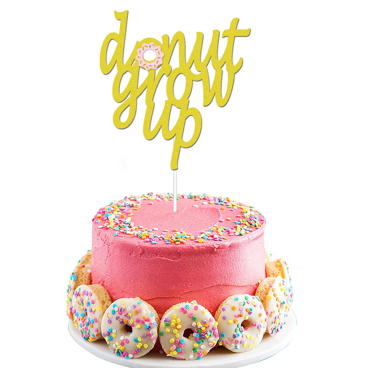 

Украшение для вечеринки в стиле пончиков, флаг на день рождения, топпер для торта, оформление летней вечеринки, баннер с возможностью персонализации donut glitter power strip