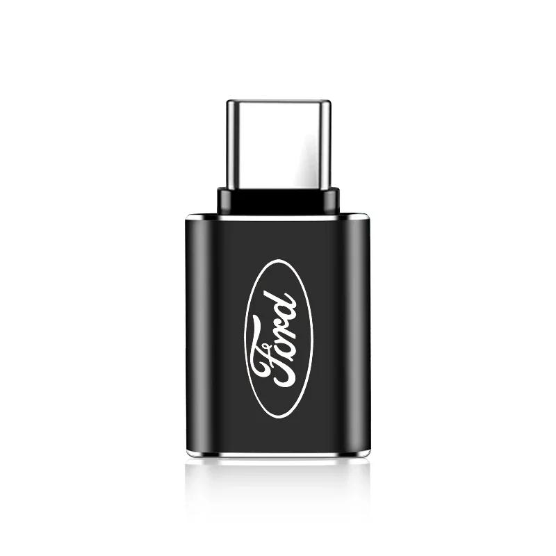 

USB на Type C Адаптер Мікро на Type C Штекер на USB Гніздо Конвертер для Ford Raptor Fiesta Focus 2 3 4 Mondeo Ecosport Mustang