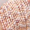 Boho Handmade Through Hole Pearl 5-6mm, Multicolor Natural Freshwater Pearls Beads for Jewelry Making DIY Necklace Accessories, Mother's Day Gift 36cm