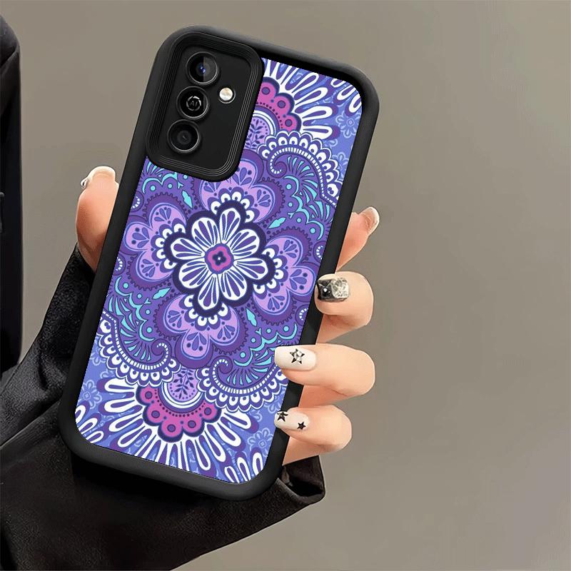Phone Case for Samsung Galaxy S26 S25 Ultra S24 FE Mandala Style Pattern Shell S23 Plus S22 + S21 S20 5G Soft Silicone Funda