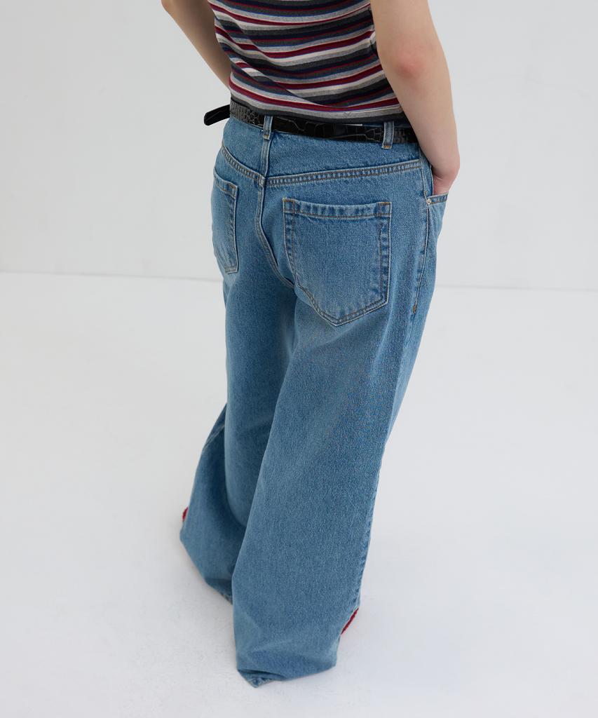 Obeodyupeulleeo Oversized Denim Pants_Blue