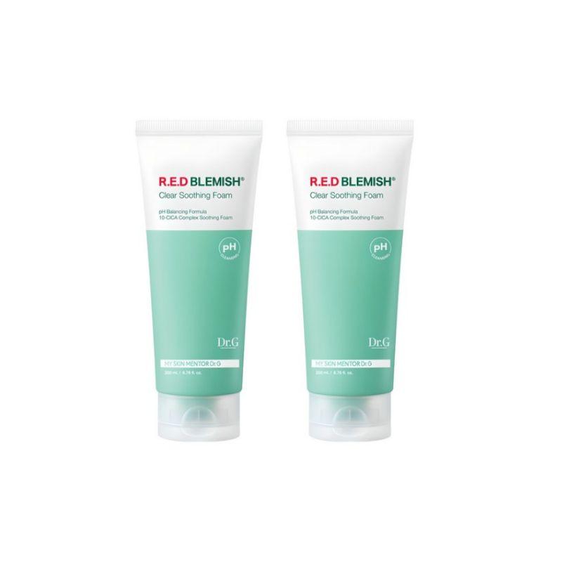 Dr.G Mild Acidic Face wash Red Blemish Soothing Foam 200ml 2PCS Set Kbeauty Korean Cosmetics