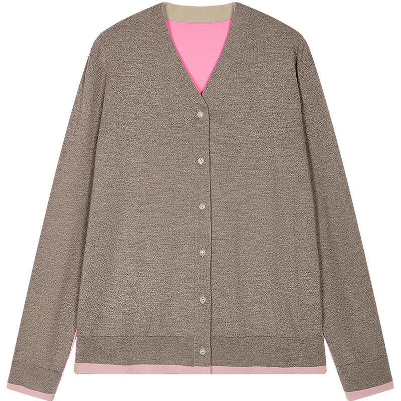 

JNBY 2025 Autumn V-Neck Loose Knit Cardigan XS