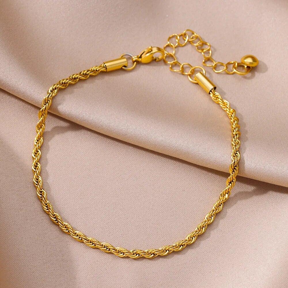 Anklets for Women Foot Bracelet Women Summer Accessories Bracelet On the Leg Stainless Steel Ankle Chain Jewelry Free Shipping