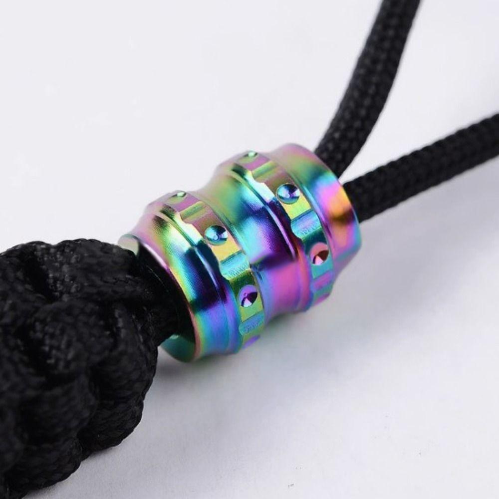 Vysoce kvalitní nůž Přívěsek na šňůrku Titanová slitina Paracord Lanový nůž Korálky EDC Multi Tools