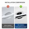 8pcs Black Car Door Handle Bowl Scratch Sticker Protector Film for Mitsubishi