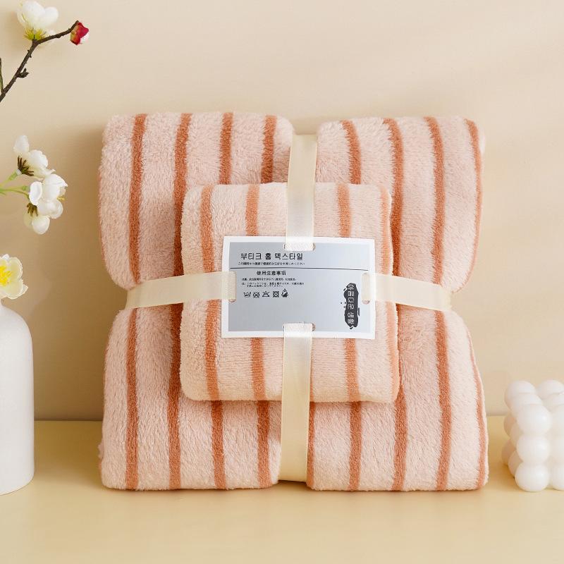 

Набор полотенец из кораллового флиса из 2 штук Полотенце для ванной Набор полотенец Пшеничный узор Супермягкий Впитывающий Банное полотенце Спа Полотенце для лица Несколько вариантов узоров towel 35 * 75 + bath towel 70 * 140
