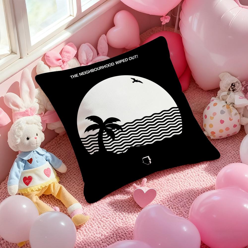 Album Cover The-Neighbourhood Kissenbezug Muster Bedruckter Kissenbezug für Wohnzimmer Sofa Kissenbezug & Schlafzimmer Dekoration