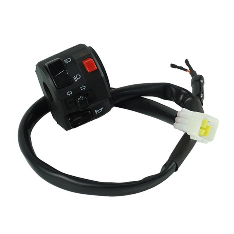 2x Motorcycle Switches Horn Button Turn Signal Electric Fog Lamp Light Start Handlebar Controller Switch for 300cc 600cc