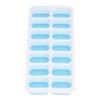 Ice Cube Tray Food Grade Plastic Silicone Ice Mold with Removable Lid for CocktailBlue