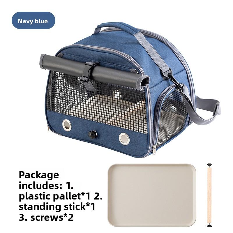 Portable parrot carrier bag, breathable outdoor bag for small sun conures and budgies