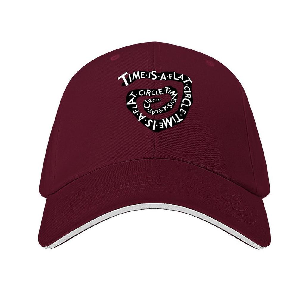 Time Is A Flat Circle TShirts Time Is A Flat Circle True Detective Carcosa Rust Cohle Baseball Cap