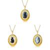 Gothic Cat Pendant Necklace For Women With Stainless Steel Chain Elegant Retro Jewelry Gift