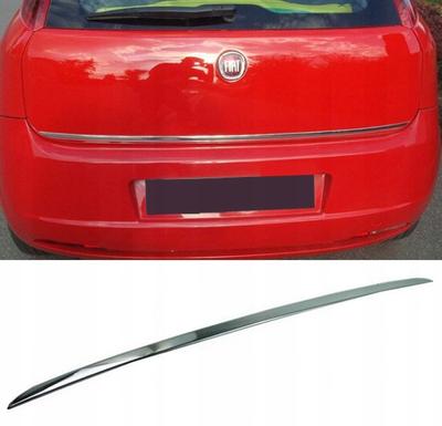 Fiat GRANDE PUNTO - Chrome Trunk Trim - Tailgate Accent - Premium Car Rear Detail - Shine Enhancer