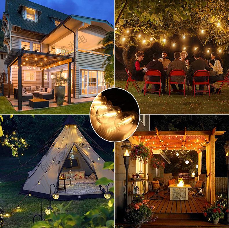 S14 High-Voltage Outdoor LED String Lights - Waterproof IP65 Wedding, Bar, & Camping Decoration